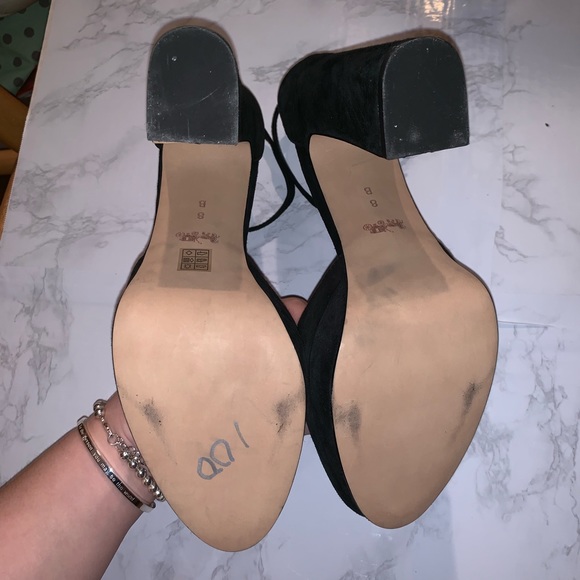 BNWT COACH Chrystie Platform Suede Heels - Picture 4 of 8